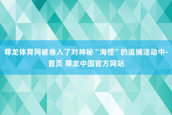 尊龙体育网被卷入了对神秘“海怪”的追捕活动中-首页 尊龙中国官方网站